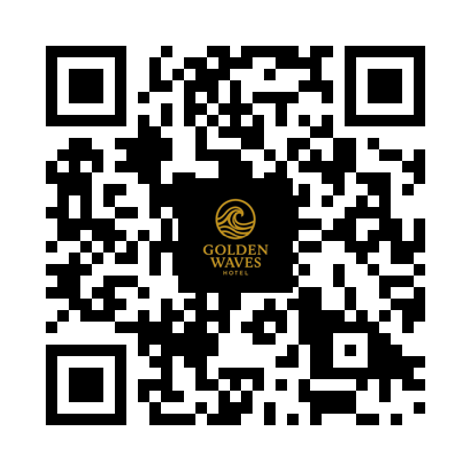 QR Golden Waves